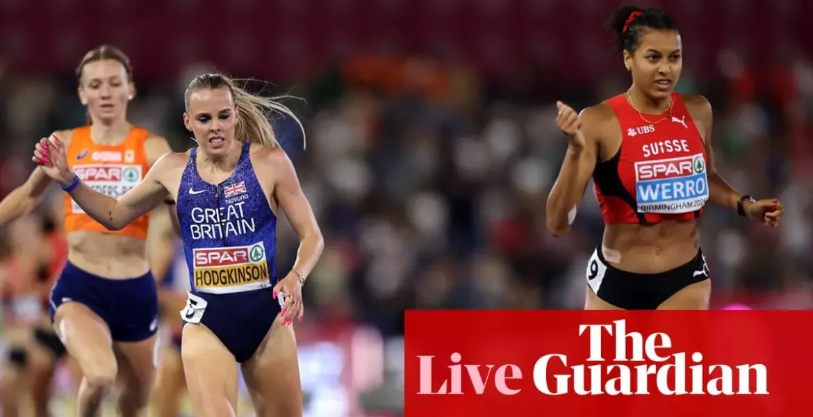 European Athletics Championships 2026: Keely Hodgkinson takes 800m silver behind Swiss rival Audrey Werro